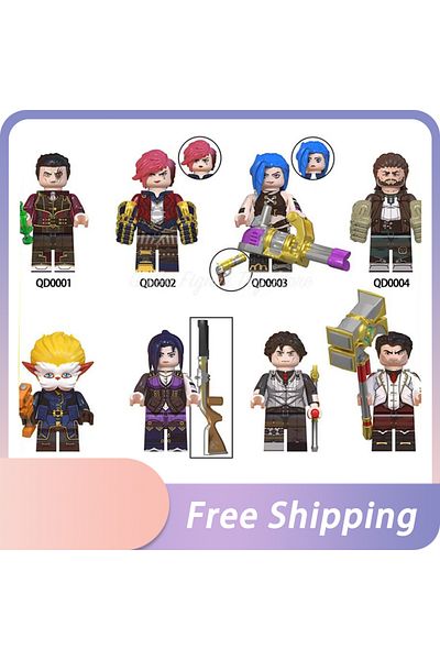 Choice 8 Pcs Arcane：league Of Legends Figure Jinx Vi Anime Figure Jayce Viktor Figurine Statue Model Collec