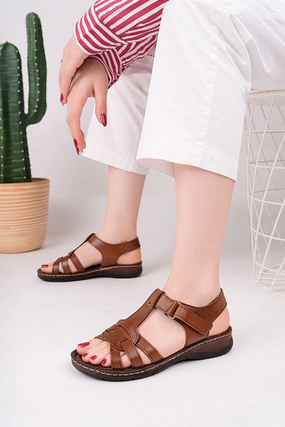 McDark Women's Taba Velvet Orthopedic Heel Orthopedic Sandals