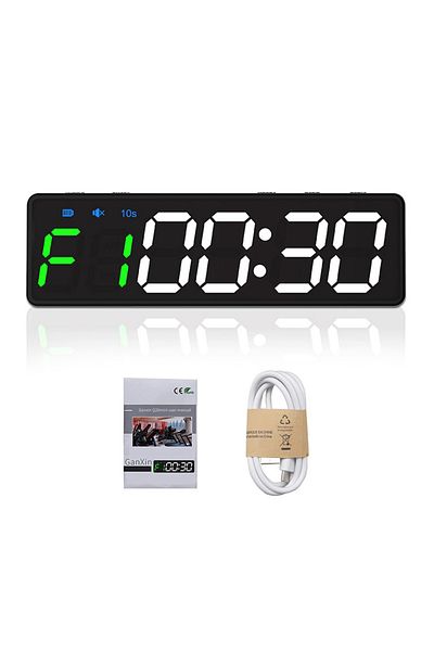 Choice black Portable Gym Timer Interval Timer Workout Fitness Clock Countdown/UP/Stopwatch Magnetic & USB