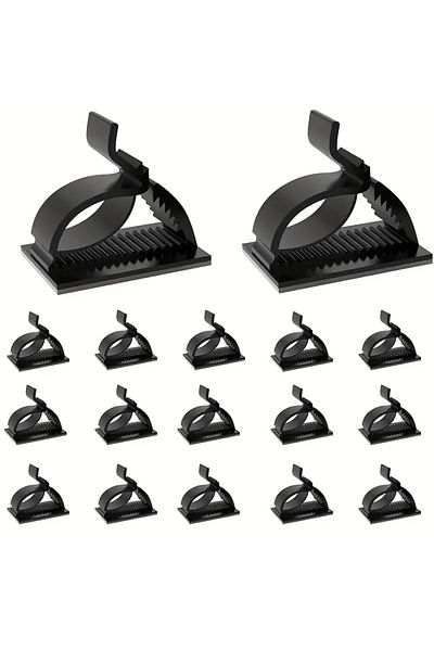 Choice 50pcs 19x14mm 50pcs Mini Outdoor Cable Clips With Adhesive Tapes Light Clips Decoration Clips Self A