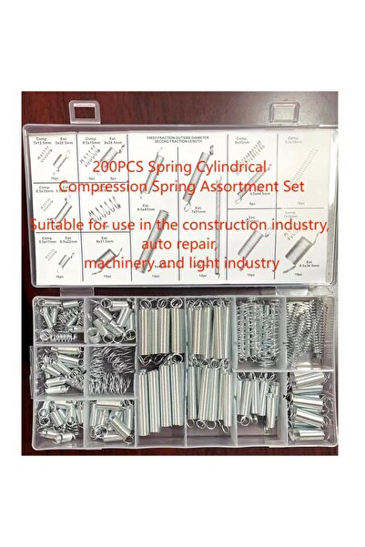 Choice مجموعة زنبركات تمديد 0.4 مم، 200 قطعة، أداة معدنية من الفولاذ، زنبركات كهربائية متنوعة من الفولاذ