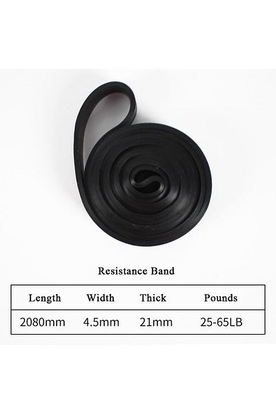 Choice black-25-65LB Heavy Duty Resistance Band Latex Elastic Belt Pull up Assist for Pilates Workout Fitne