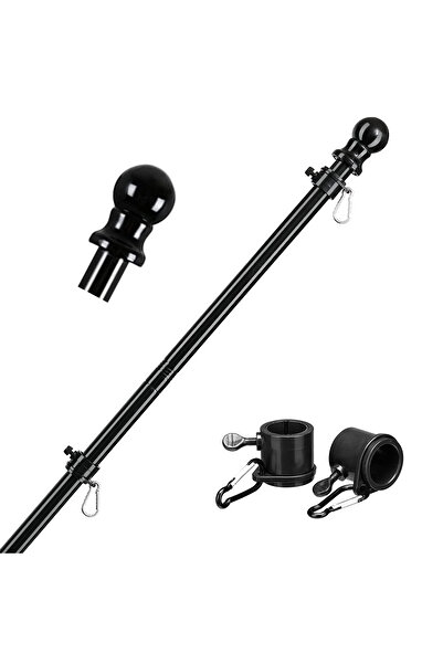 Choice حلقة تثبيت عمود علم بطول 1.8 متر، أعمدة علم تلسكوبية للاستخدام الخارجي...