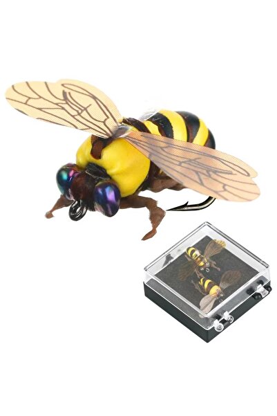 Choice 8-3b WEIHE 2 قطعة/صندوق طُعم صيد ذباب صناعي حيوي على شكل ذباب ونحل وحشرات وخطاف عائم