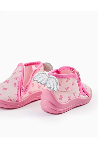 Ziddy Slippers for Baby Girls 'Butterfly', Pink