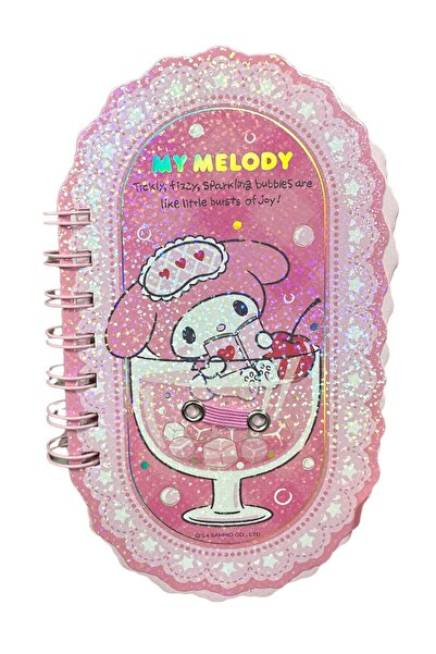 Miniso Sanrio Lisanslı Renkli Yaz Serisi Pipetli Kalem Figürlü Telli Defter -...