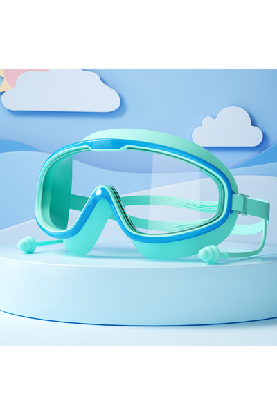 Choice نظارات سباحة للأطفال من Blue-green01 بإطار كبير ورؤية عالية الدقة ومضا...