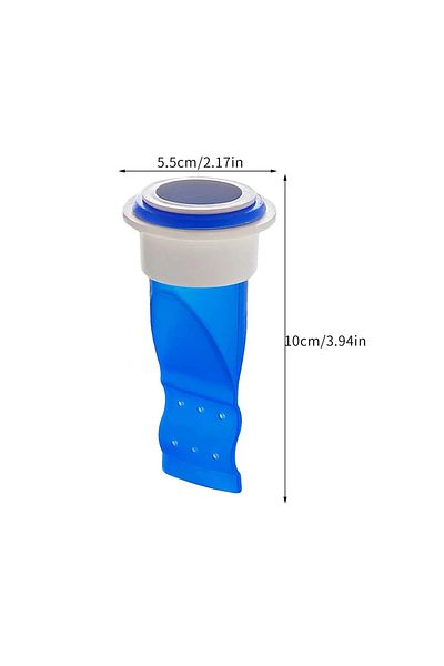 Choice Blue Silicone Floor Drain Anti Odor Sink Floor Drain Backflow Preventer Trap for Pipes Tubes in Toil