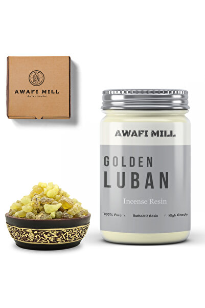 AWAFI MILL لبان ذهبي | دموع البخور - زجاجة ١٠٠ غرام / ٣.٥ أونصة