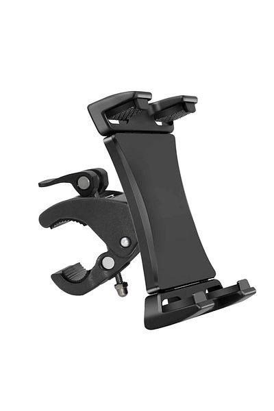 Choice Black Gnmano Universal 4-13 Inch Tablet Stand Mount Bracket Gym Treadmill Bike Handlebar Clip Sports