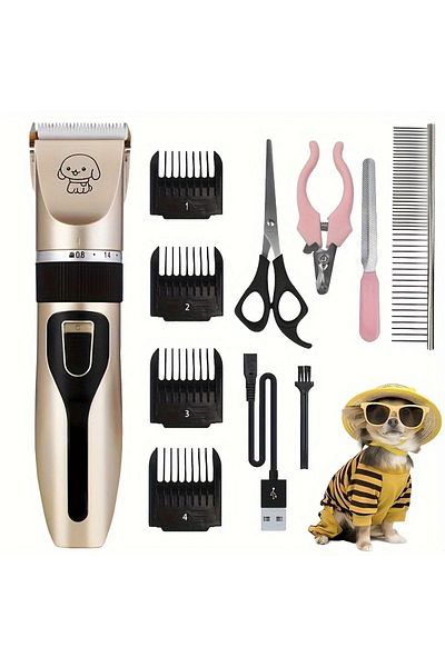 Choice golden Professional Pet Hair trimmer Set - Silent electric clipper Efficient hair trimmer for dogs a