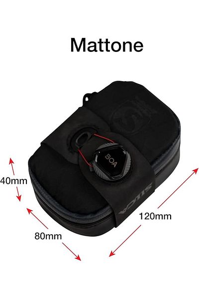Choice SMALL Mattone Under Seat Bag for Bicylces with Zipper and Waterproof zipper and BOA mounting system