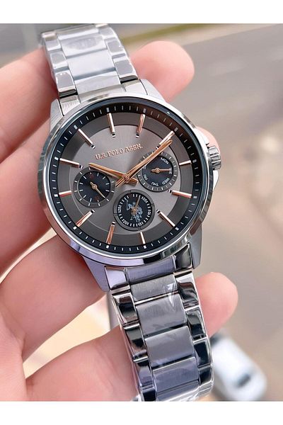 U.S. Polo Assn. U.S.Polo Assn Steel Cord Inner Functions Active 5 Atm Water Resistant Men's Wristwatch Uspa.Fs1000.4