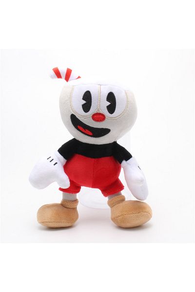 Choice Red 25cm Cuphead Plush Doll Toys Mugman Game Doll Toys Adventure Soft Stuffed Plush For Kids Birthda