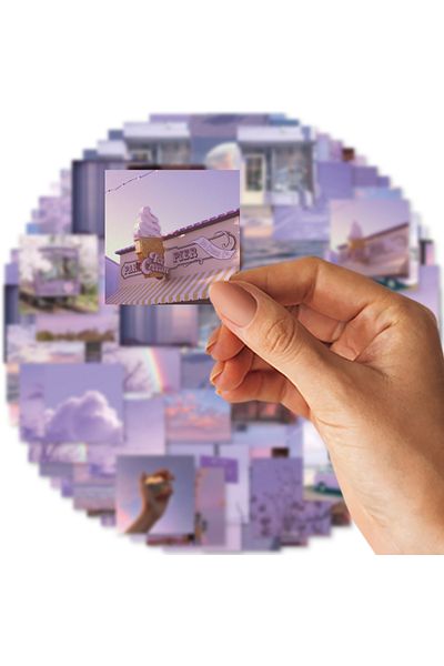 Choice 46pcs Ins Wind Sunset Graffiti Stickers Decorated Notebook Water Cup Guitar Classic Toy Scrapbook...