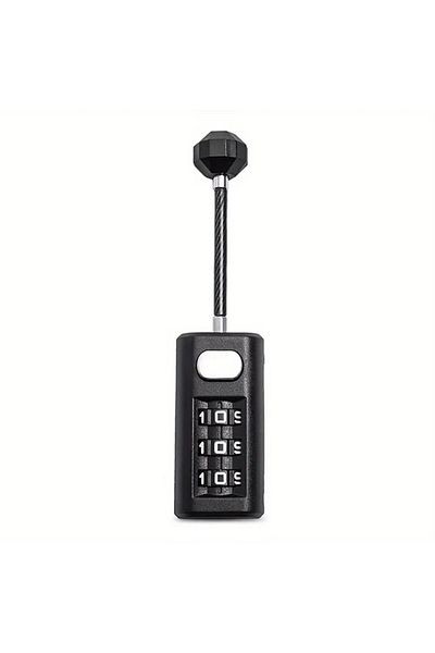 Choice 1PC Black 3-Position combination lock mini luggage padlock recoverable coded lock combination lock d