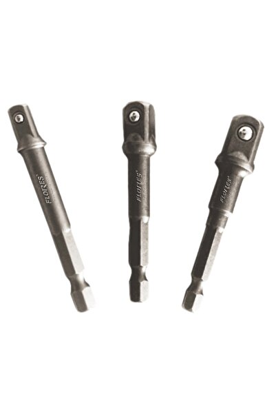 flores Προσαρμογέας τρυπανιού για σωληνωτά μύτες, 3 τεμάχια / σετ