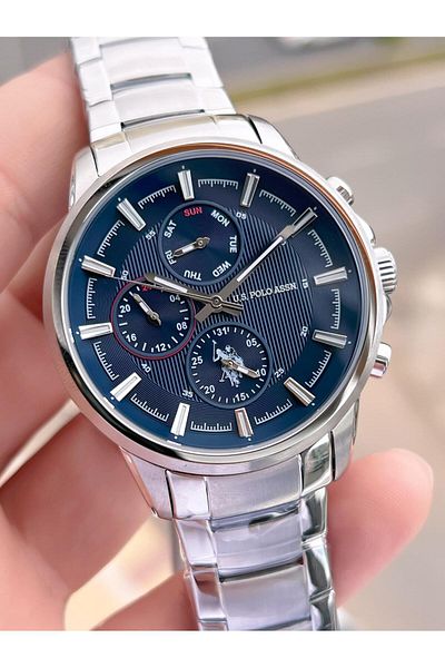 U.S. Polo Assn. U.S.Polo Assn Steel Cord Inner Functions Active 5 Atm Water Resistant Men's Wristwatch Uspa.Fs1016.0