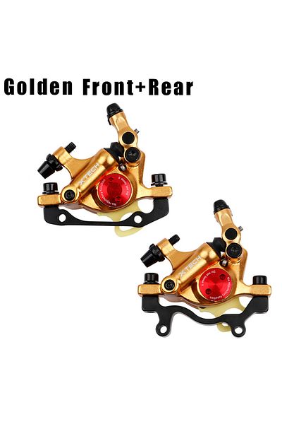 GOLDIX Golden A Pair ZOOM XTECH HB100 MTB Hydraulic Disc Calipers Front and Rear Rotor G3 160/180MM MT200 M