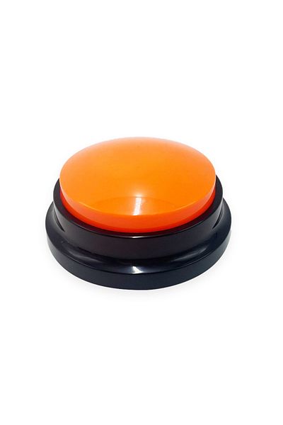Choice Orange Dog Toys Funny Recordable Pet Travel Talking Pet Starters Pet Speaking Buttons Portable Cute