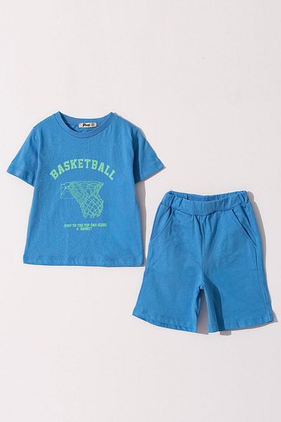 HAUSEkids 6-9 Years Athletic Surf Boy's Suit-Sax