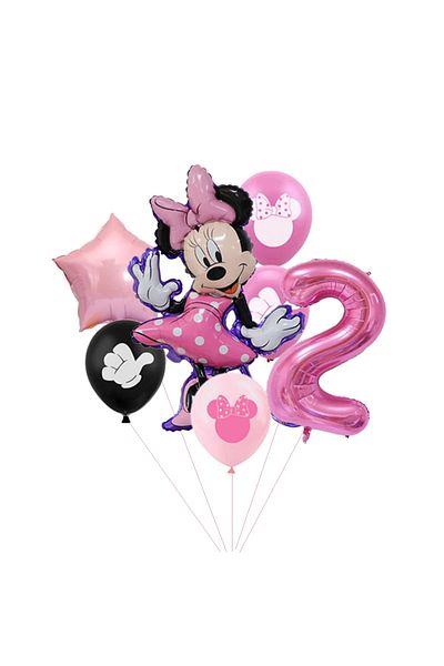 Choice Set 2 7pcs Disney Minnie Foil Balloons Set Mickey Mouse Balloon Birthday Party Decoration Baby Showe