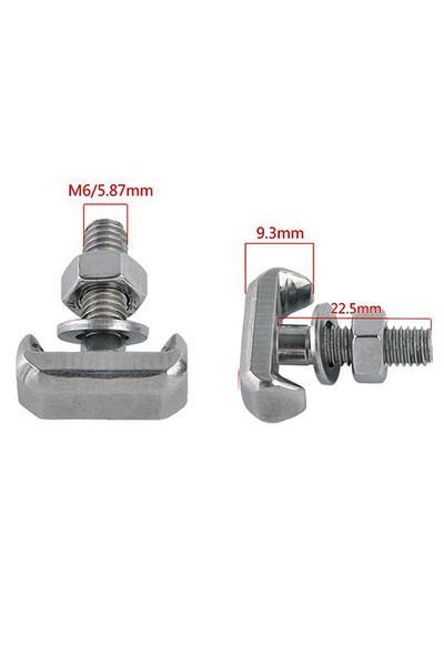 DAZZLEEX Durable T-bolt Stainless Steel Battery Terminal Connectors Cable Screw Battery Connector Car Acce...