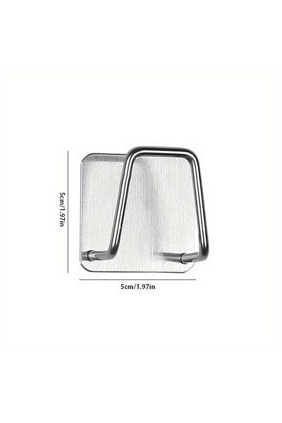 Choice A 1Pcs 1 piece kitchen stainless steel sink sponge rack, non-punching self-adhesive drainage drying