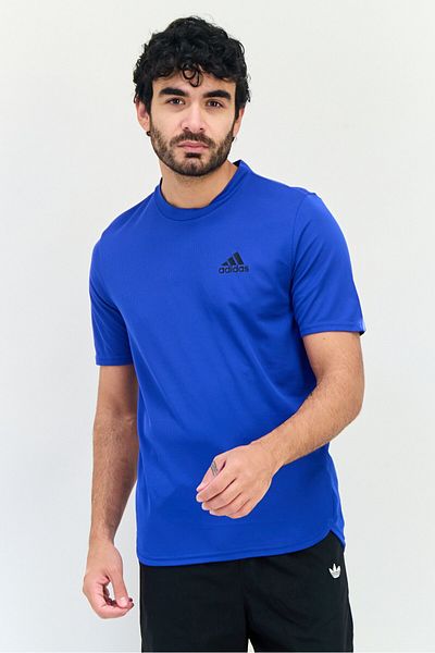 adidas Men Sportswear Fit Short Sleeve Training T-shirt, Blue