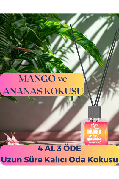 Liya Arven Tropikal Meyve Bambu Çubuk Oda Kokusu Tropical - 50ml