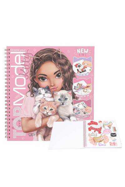 Top Model Carte de colorat cu activitati Create Your Kitty TopModel