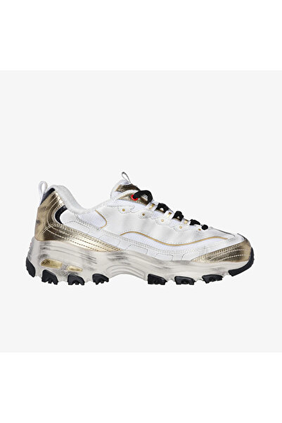 SKECHERS D'lites Beyaz-Gold 150245-WBGD Kadın Spor Ayakkabı