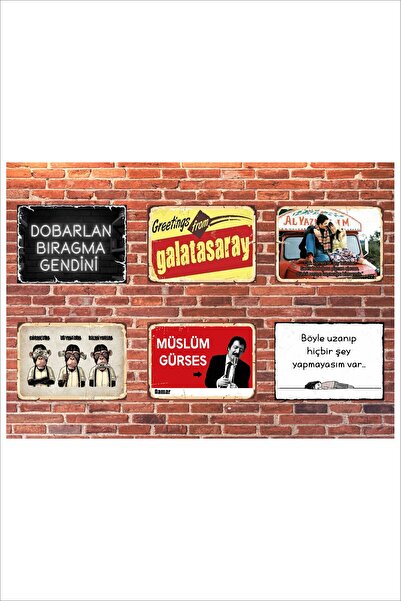 Yeni Yıldız Reklam RETRO GALATASARAY DAHA İYİSİ VARDIDA BİZMİ SEVMEDİK ANLAMLI DUVAR YAZILARI SÖZLERİ TABLO