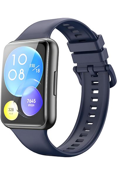 Fibaks سوار معصم ملون عالي الجودة من السيليكون متوافق مع ساعة Huawei Watch Fit 2