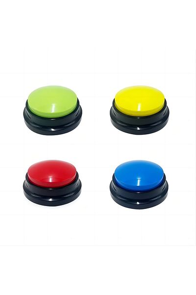 Choice 4pcs Dog Toys Funny Recordable Pet Travel Talking Pet Starters Pet Speaking Buttons Portable Cute P
