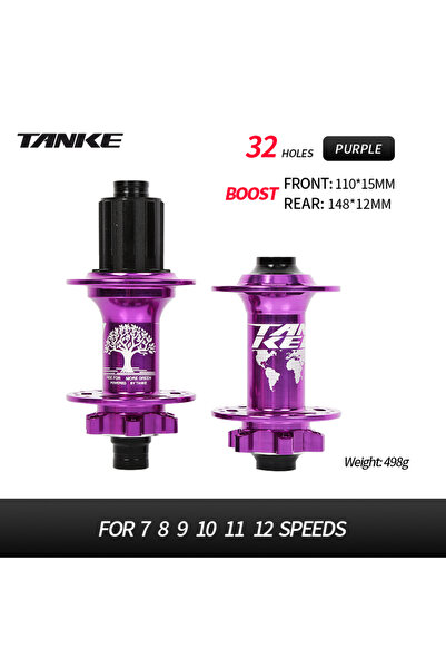 Choice 6 مسامير 32H HG Purple F R TANKE-Boost 12x148، 15x110، محور دراجة من ا...