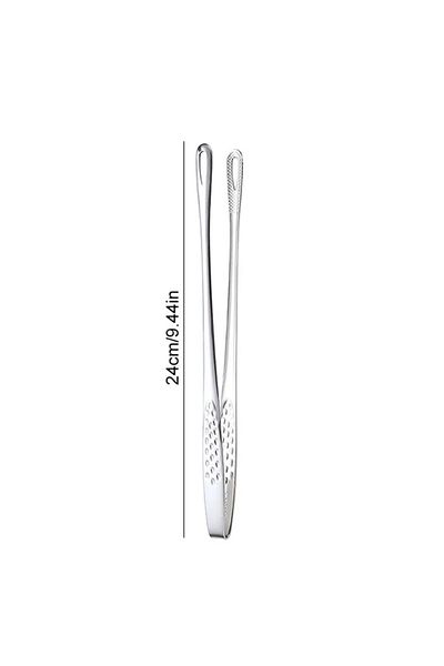 Choice C 304 Stainless Steel Food Tongs Long Handle Non-slip Barbecue Tongs Steak Tongs Kitchen Cooking To.