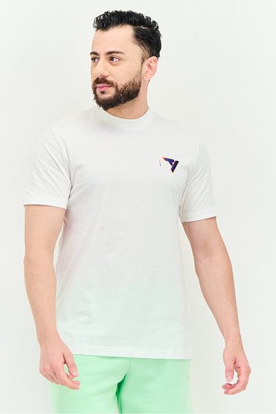 adidas Men Sportwear Fit Short Sleeve Basketball T-shirt, White