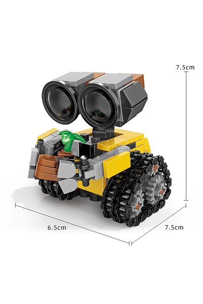 EVYVKV مجموعة مكعبات بناء صغيرة من Wall-E بدون صندوق MOC Idea Technical Classic Movie نموذج مكعبات بناء Ass