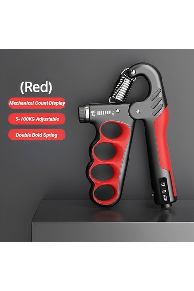 Choice Red (Mechanical) 5-100KG Grip Strength Gym Wrist Expander Hand Strengthener Adjustable Muscle Recove