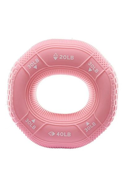 Choice Pink 20-90LB Hand Grip Ring Carpal Expander Silicone Exerciser Wrist Expander Portable Muscle Finger