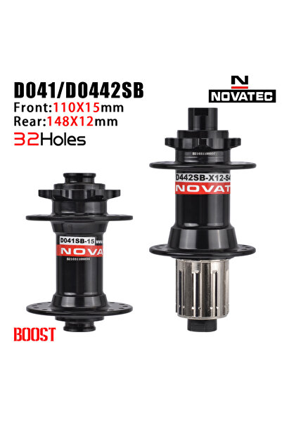 Choice1 BOOST 32Holes Black NOVATEC Mountain Bike Hub D041SB D042SB 32/36 Hol...