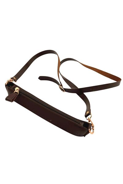 angel çanta aksesuar Angel Bag Accessory Athens Model Dark Brown Color Bag Making Set with Light Gold Metal