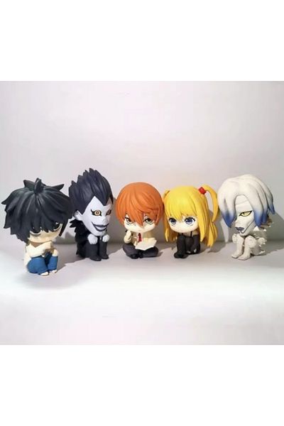 Choice No Box 01 5pcs/set Anime Death Note Rem Ryuk Light Yagami L Misa Amane Cute Model Toys 5cm
