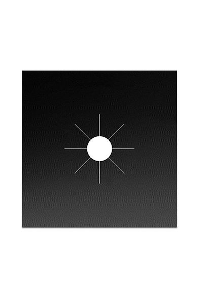 Choice Black 4pcs Stove Burner Cover Reusable Foil Cover Gas Stove Protector Non-stick Stovetop Burner Shee