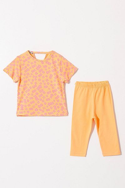 HAUSEkids 6-9 Years New Daisy Relaxe Girl's Suit-Orange