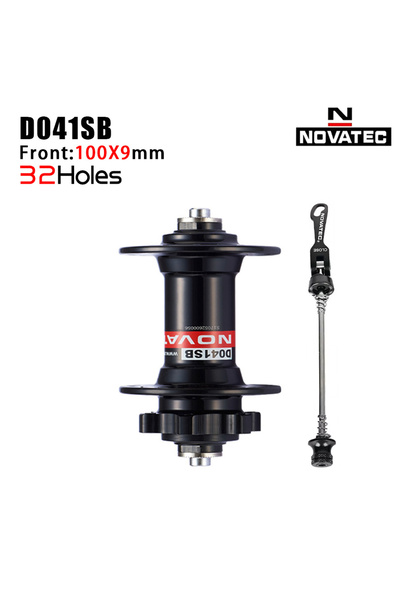 Choice1 محور أمامي أسود 32 فتحة لدراجة جبلية NOVATEC D041SB D042SB 32/36 فتحة...