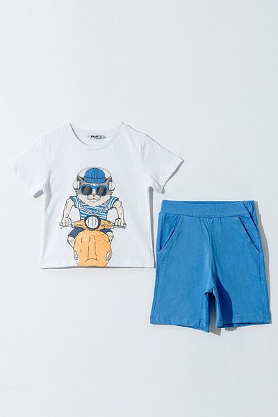 HAUSEkids 2-5 Years Star Cool Boy's Suit-Ecru