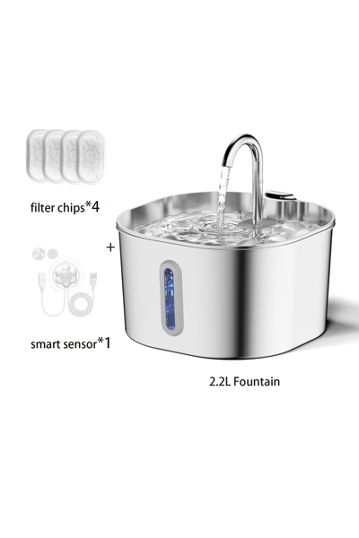 Choice 2L L 2.2L-4Filters-Sensor ZYFeeder 2.2L Automatic Cat Water Fountain S...