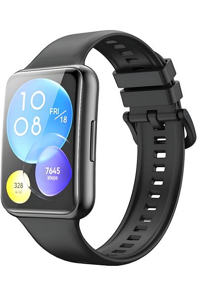 Fibaks سوار معصم ملون عالي الجودة من السيليكون متوافق مع ساعة Huawei Watch Fit 2